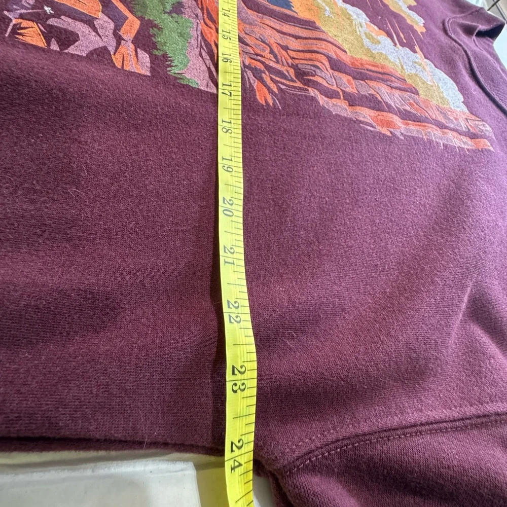 Vintage State of Mind Maroon Grand Canyon Crewneck Sweater - Picture 6 of 6
